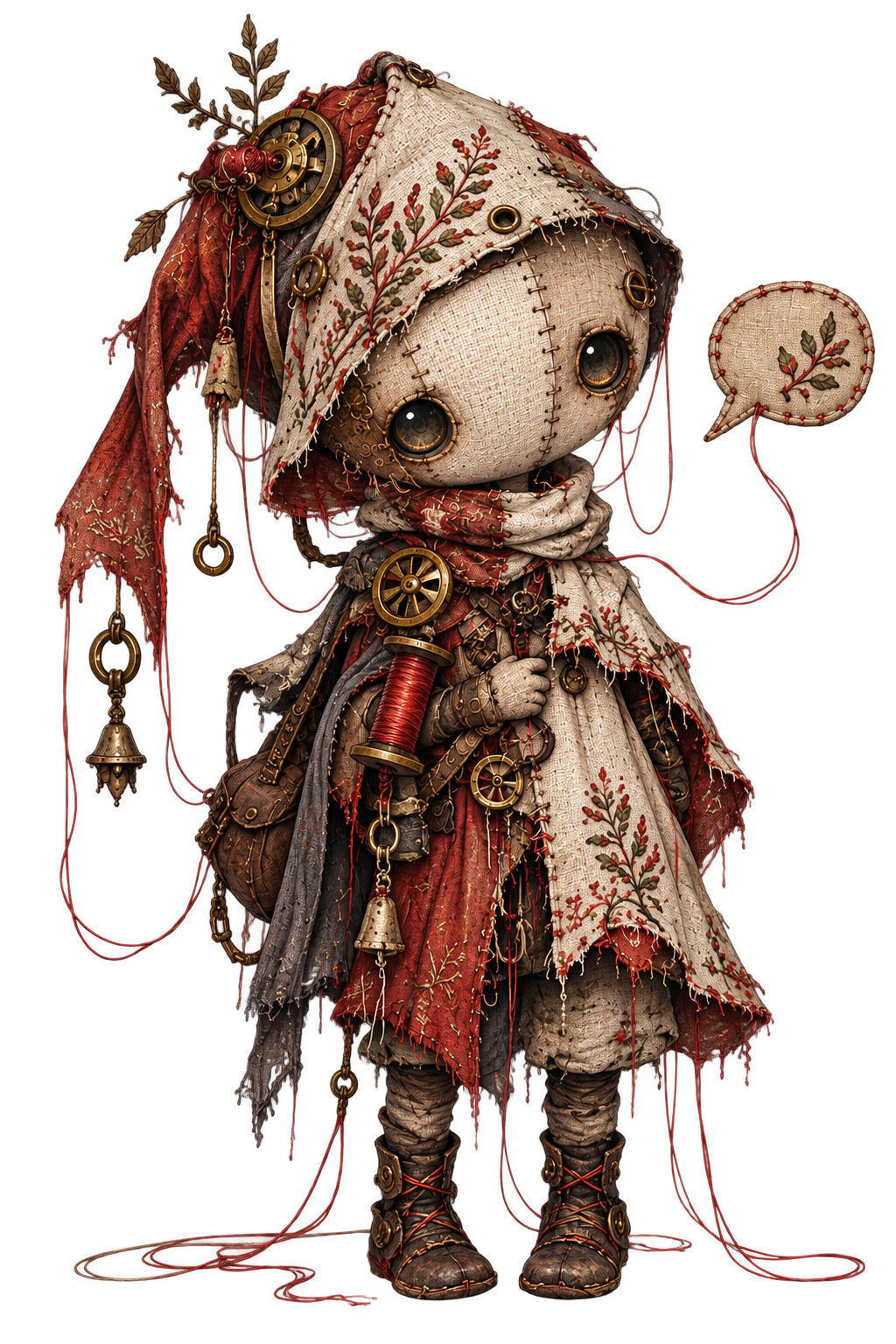 Tatter, the stitched loom-keeper